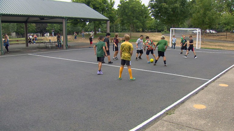 New futsal court at Vancouver school aims to get kids involved in sports