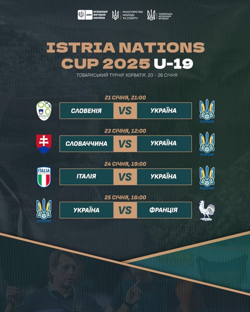 Ukraine U-19 futsal team starts tournament in Croatia with victory over Slovenia