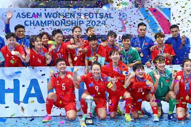 Vietnamese women’s futsal team ranked among world’s top 10